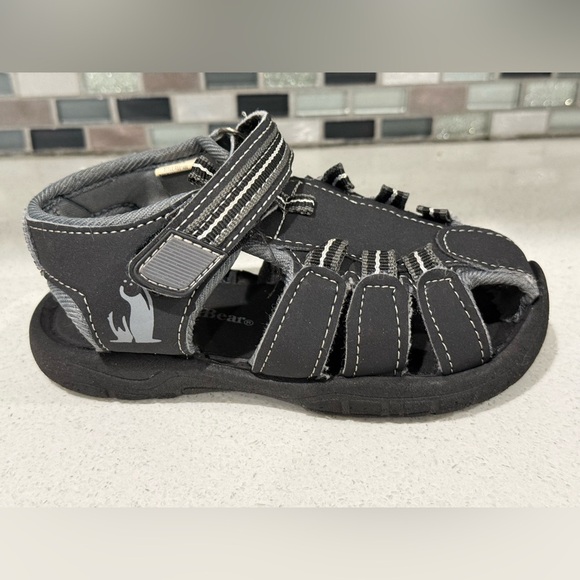 Bundle of 2 items /Kids Outdoor Sandals/Black & Blue and Green/boy size 6 - Picture 15 of 15